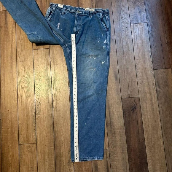 Vintage Carhartt Dungaree Fit‎ baggy blue jeans size 38 x 34 - Picture 5 of 6